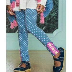 Matilda Jane Make Believe By Design Polka Dot Pants Girls Size 2 Button Accent a